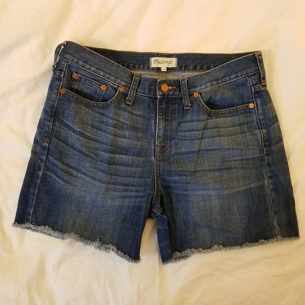 Madewell Blue Denim Jean Cutoff Shorts